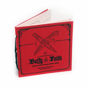 image of a red booklet on a white background. booklet says buffy and faith, and is erotic stories from season three.